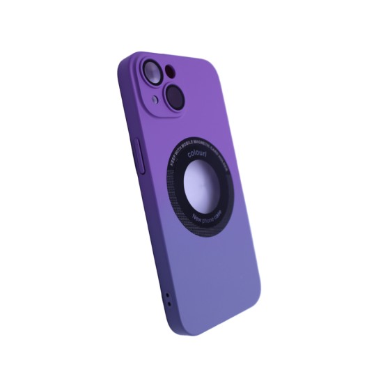 Funda Magnética con Lente de Cámara para Apple iPhone 14 Púrpura Funda Magnética con Lente de Cámara para Apple iPhone 14 Púrpura